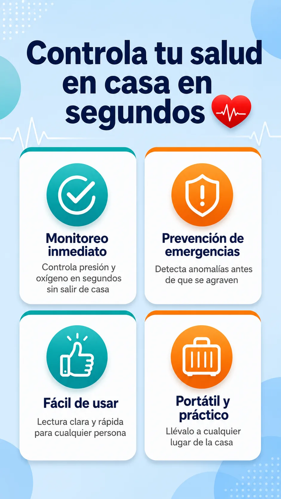 Controla tu salud en casa en segundos