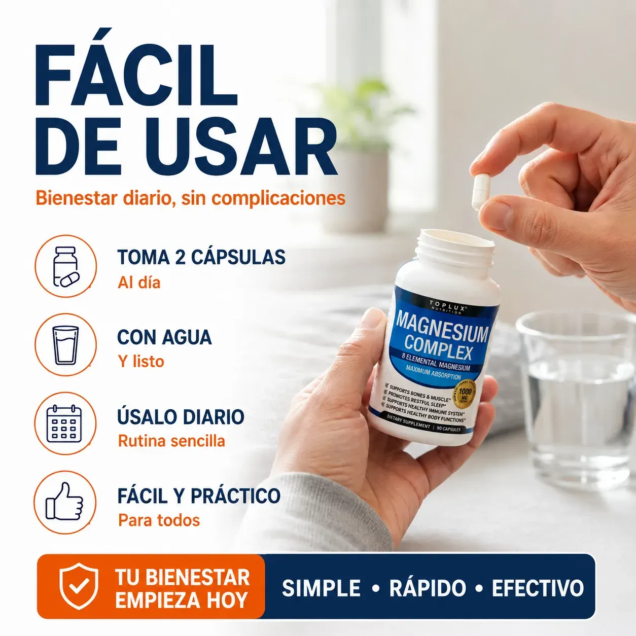 Magnesio Complex — fácil de tomar
